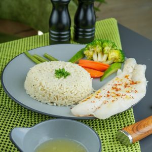 فيليه سمك مع رز